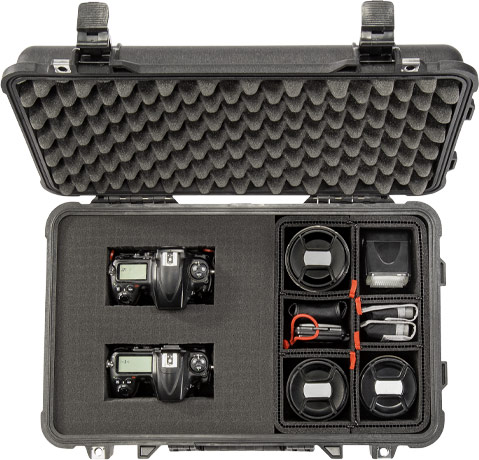 peli hybrid foam divider hard case