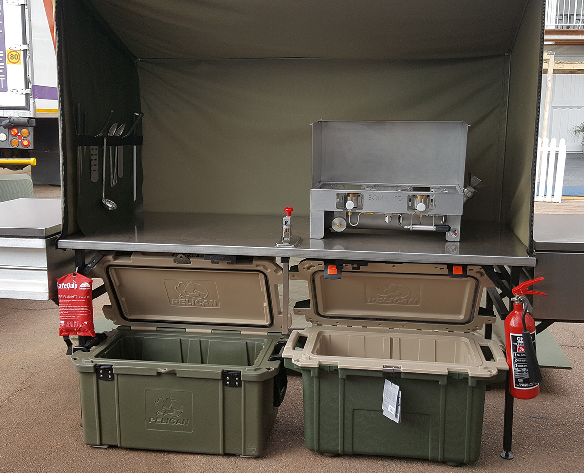 Pelican Coolers being used by the South African Military Pelican