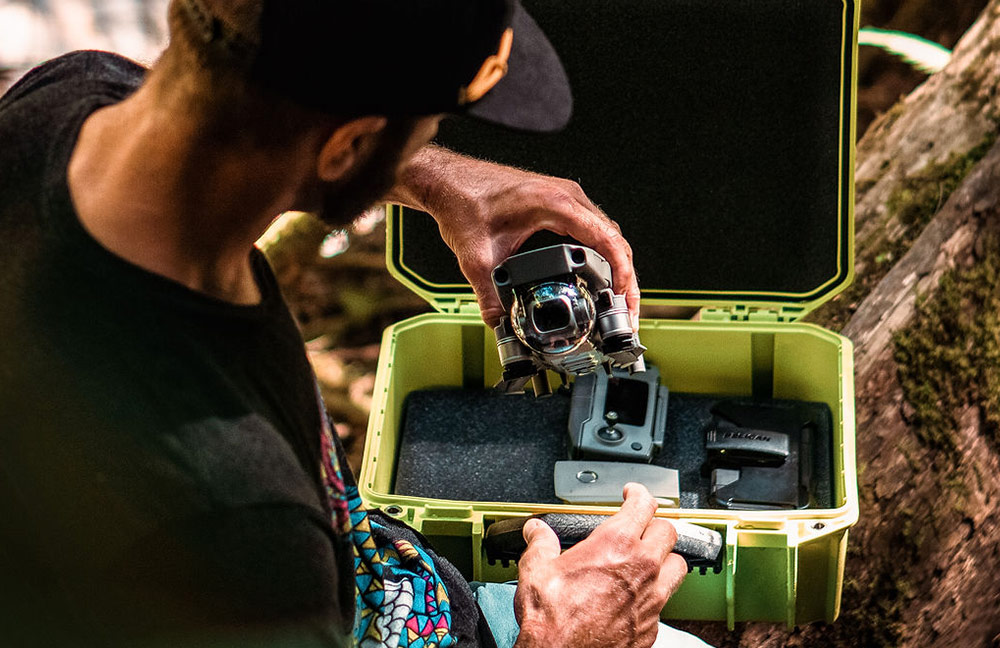 pelican green foam vault drone case