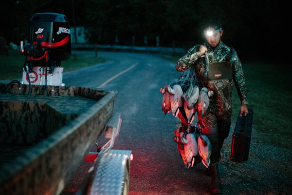 pelican night fishing led headlamp