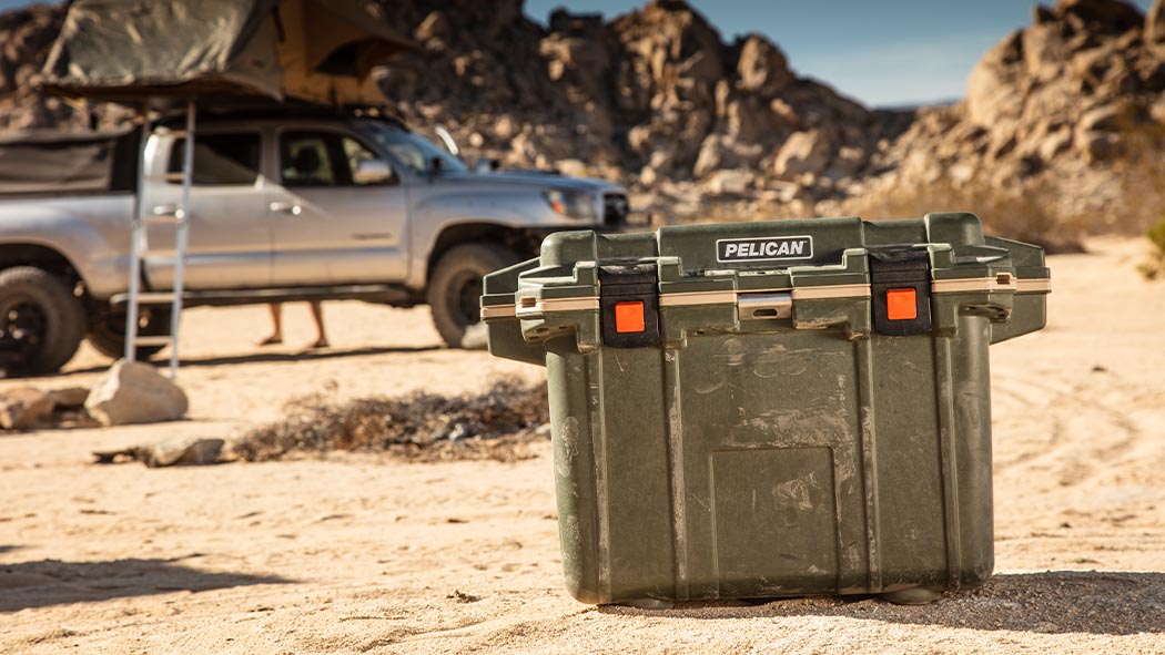 pelican 50qt ice retention desert cooler