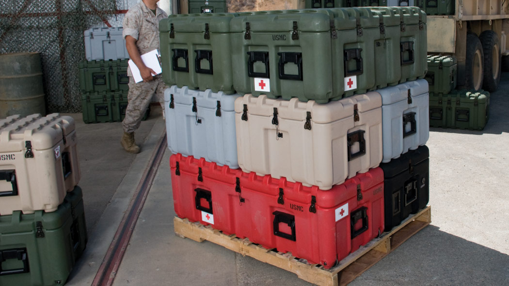 pelican isp stackable cases pallet