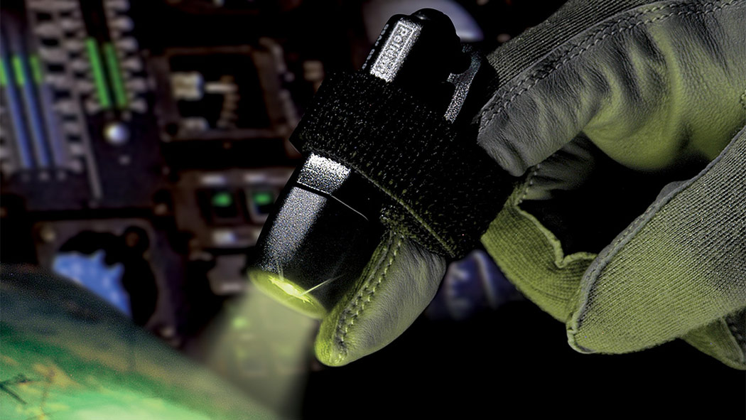 pelican tiny led safety finger light flashlight