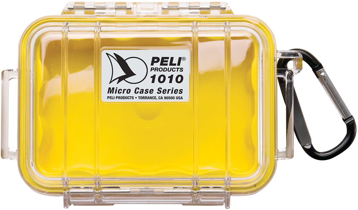 peli clear yellow micro case