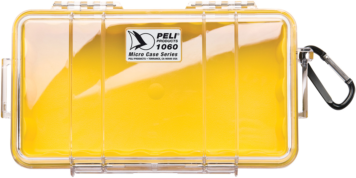 pelican 1060 yellow small waterproof case