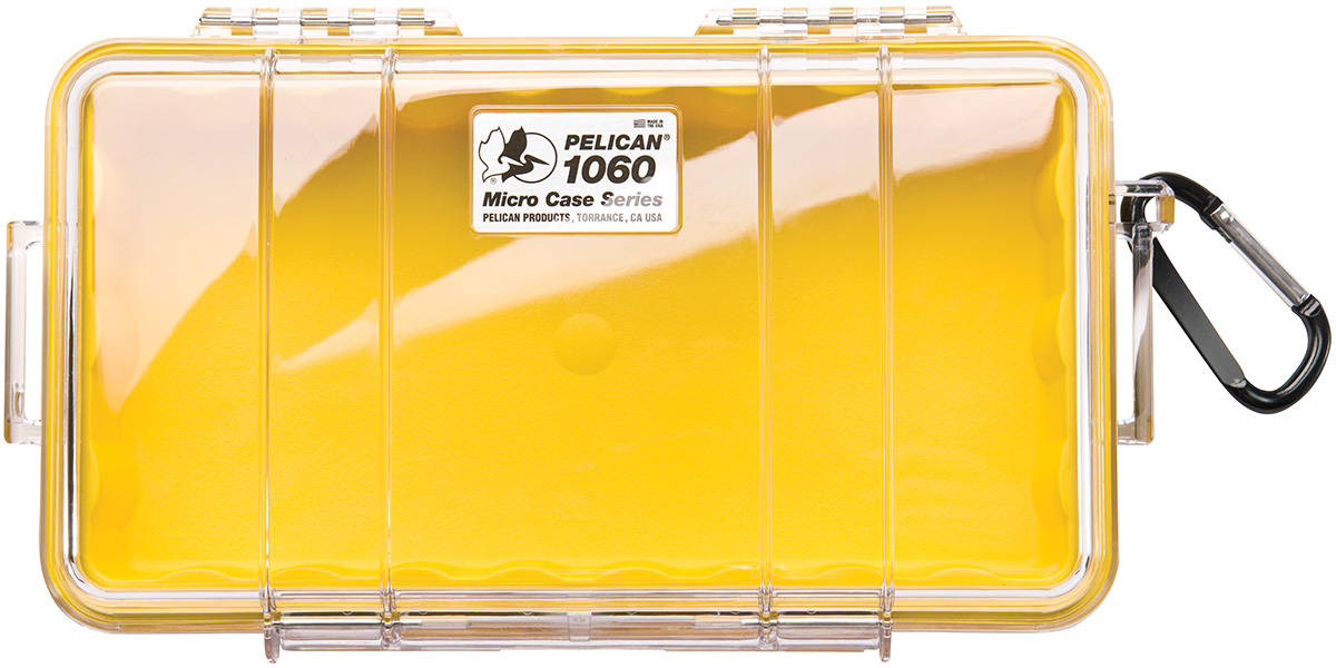 pelican waterproof protective yellow case