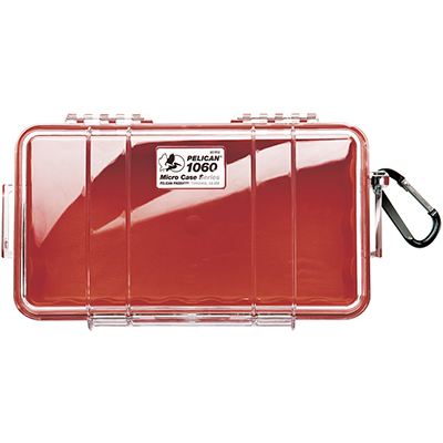pelican waterproof strong red hard case