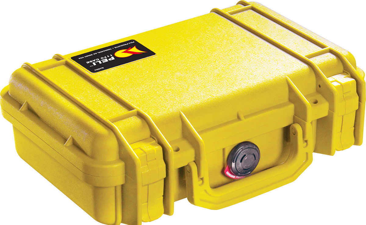 peli 1170 yellow small electronics case