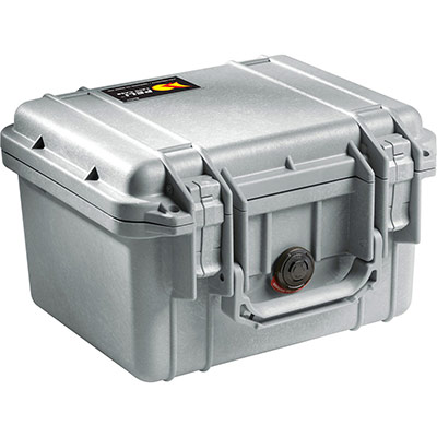 peli 1300 silver waterproof case