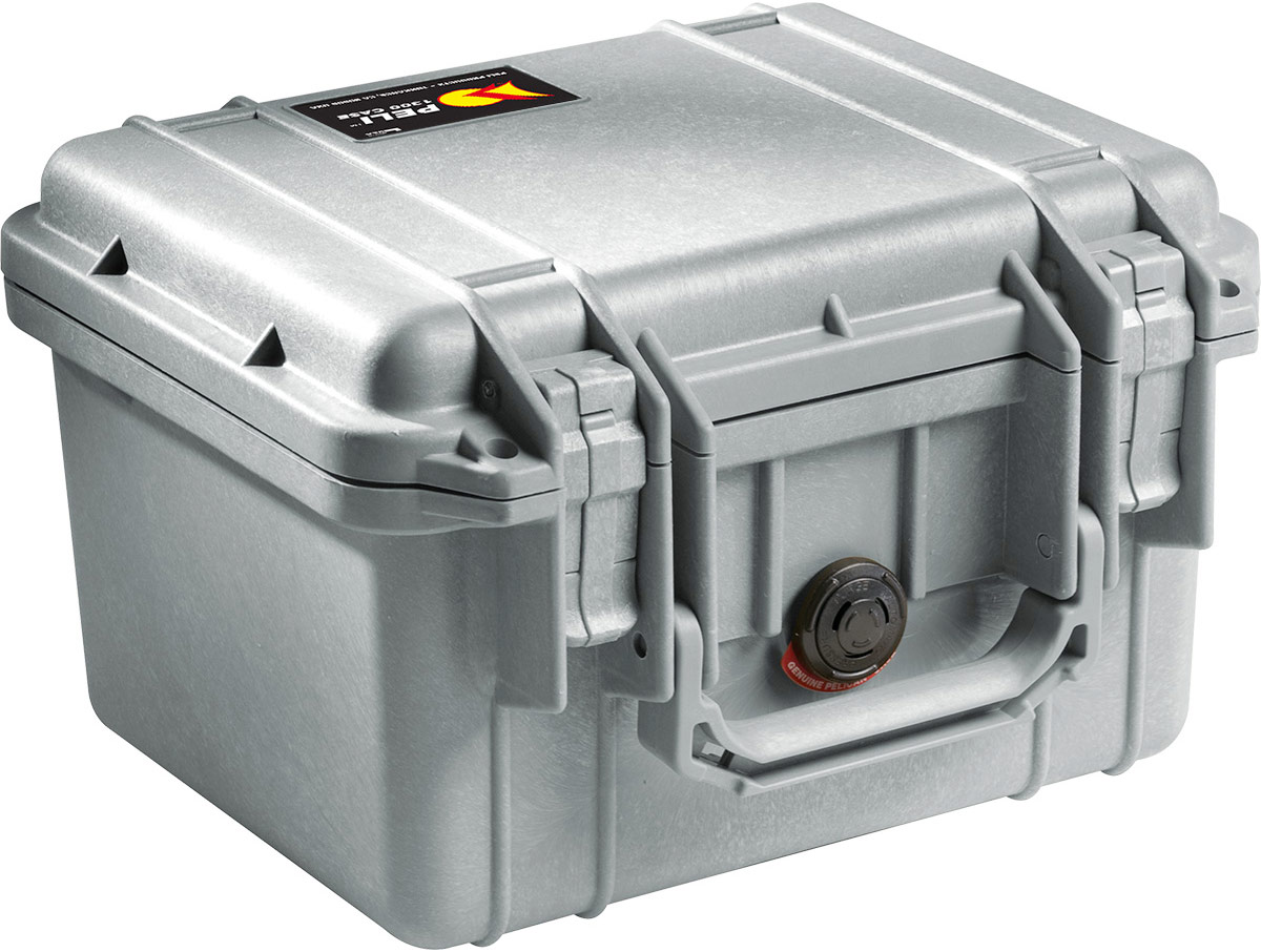 peli 1300 silver waterproof case
