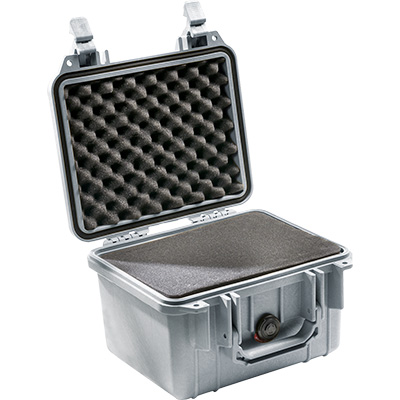 pelican 1300 silver foam hard case