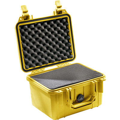 Senza schiuma Colore Giallo Capacità di 6L PELI 1300 Valigia protettiva in polipropilene IP67 Impermeabile e a prova di polvere Prodotto in USA Senza schiuma Colore Giallo Capacità di 6L PELI 1300 Valigia protettiva in polipropilene IP67 Impermeabile e a prova di polvere Prodotto in USA
