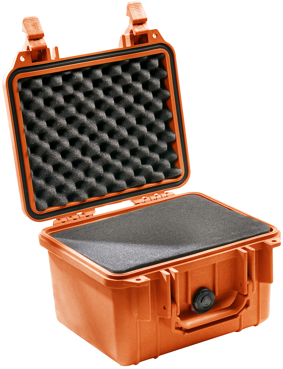 pelican 1300 orange camera waterproof case