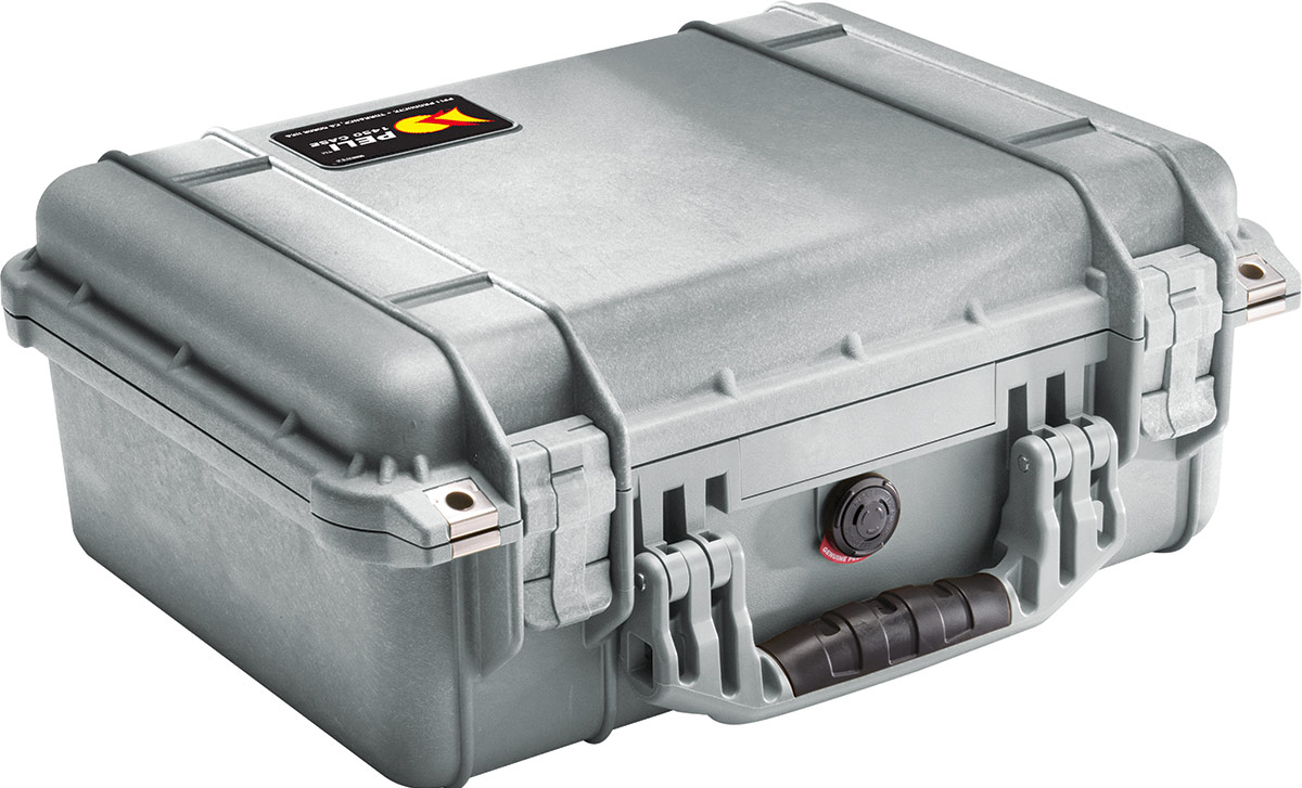 peli 1450eu silver camera protector case