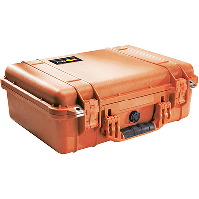peli 1500eu orange camera protection case