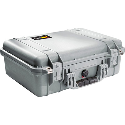 peli 1500eu silver waterproof case