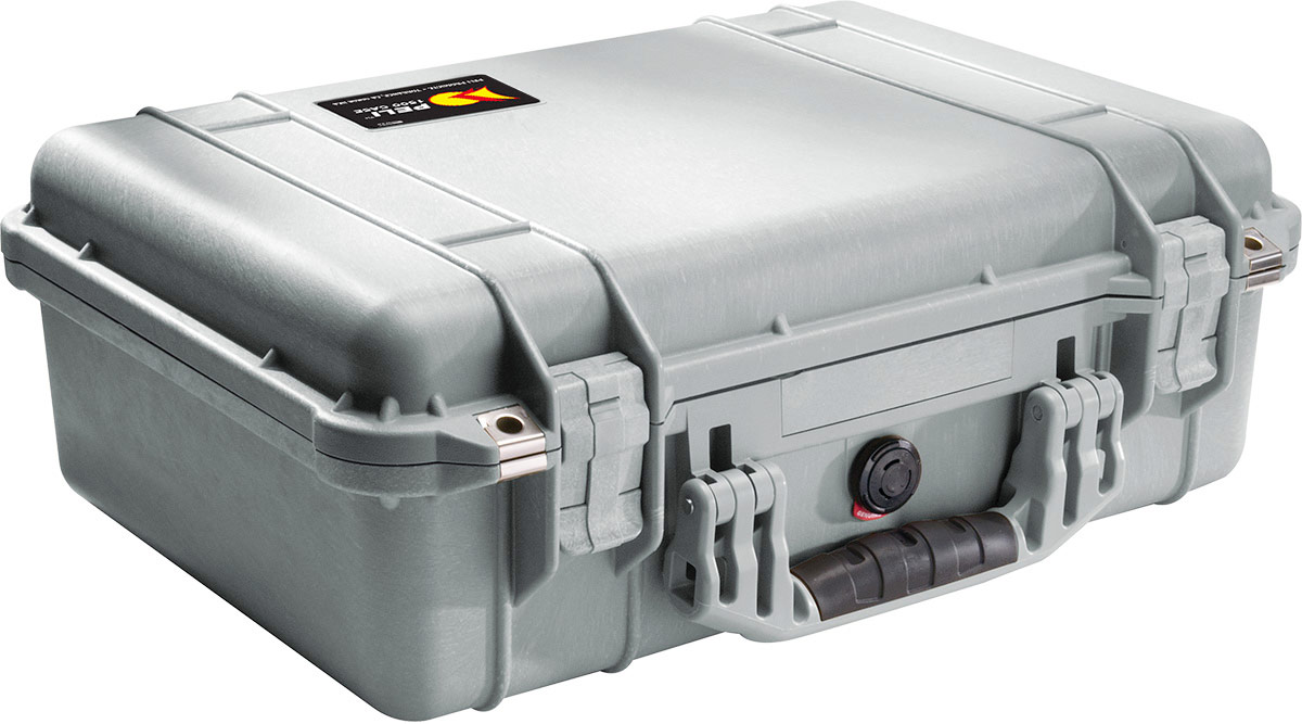 peli 1500eu silver waterproof case