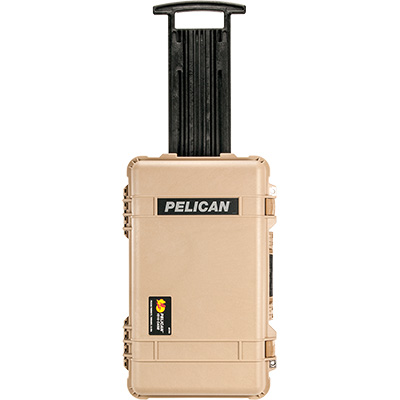 pelican tan carry on case rolling luggage