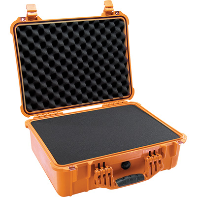 pelican 1520 orange foam watertight case
