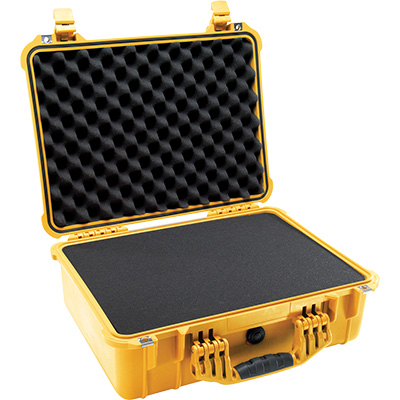 pelican 1520 yellow foam dustproof case
