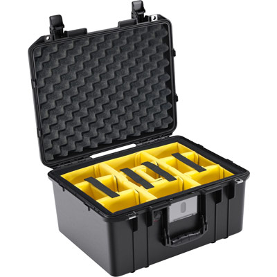 pelican 1557 air case padded dividers camera