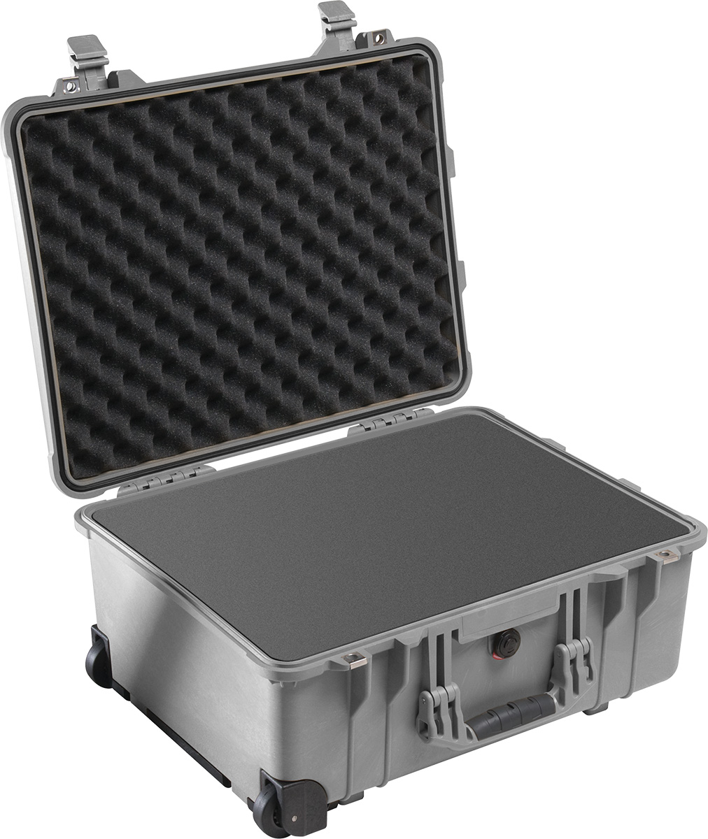 pelican 1560 protector silver foam case