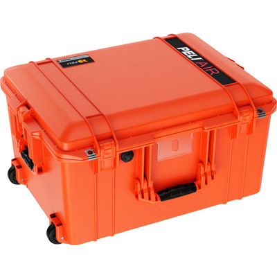pelican 1607 air deep rolling case protection orange