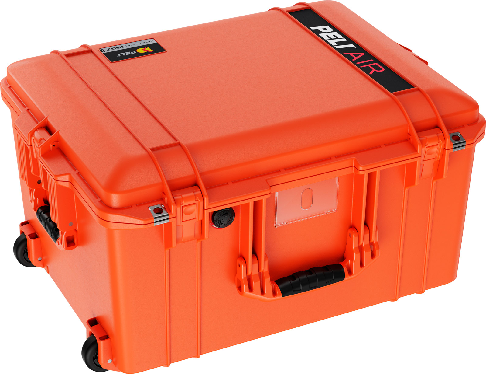 pelican 1607 air deep rolling case protection orange