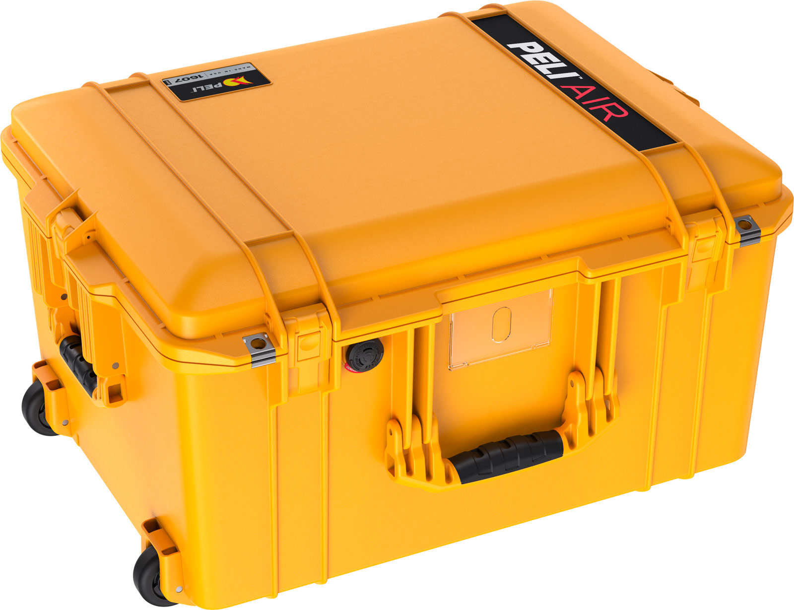 pelican 1607 air deep rolling case protection yellow