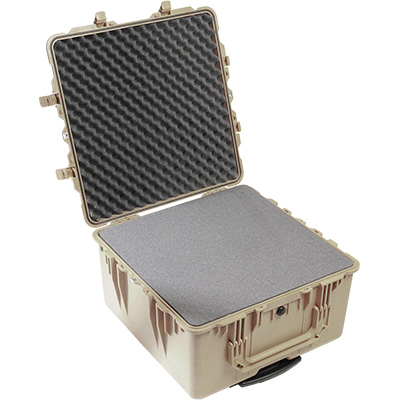 pelican 1640 protector tan foam computer case