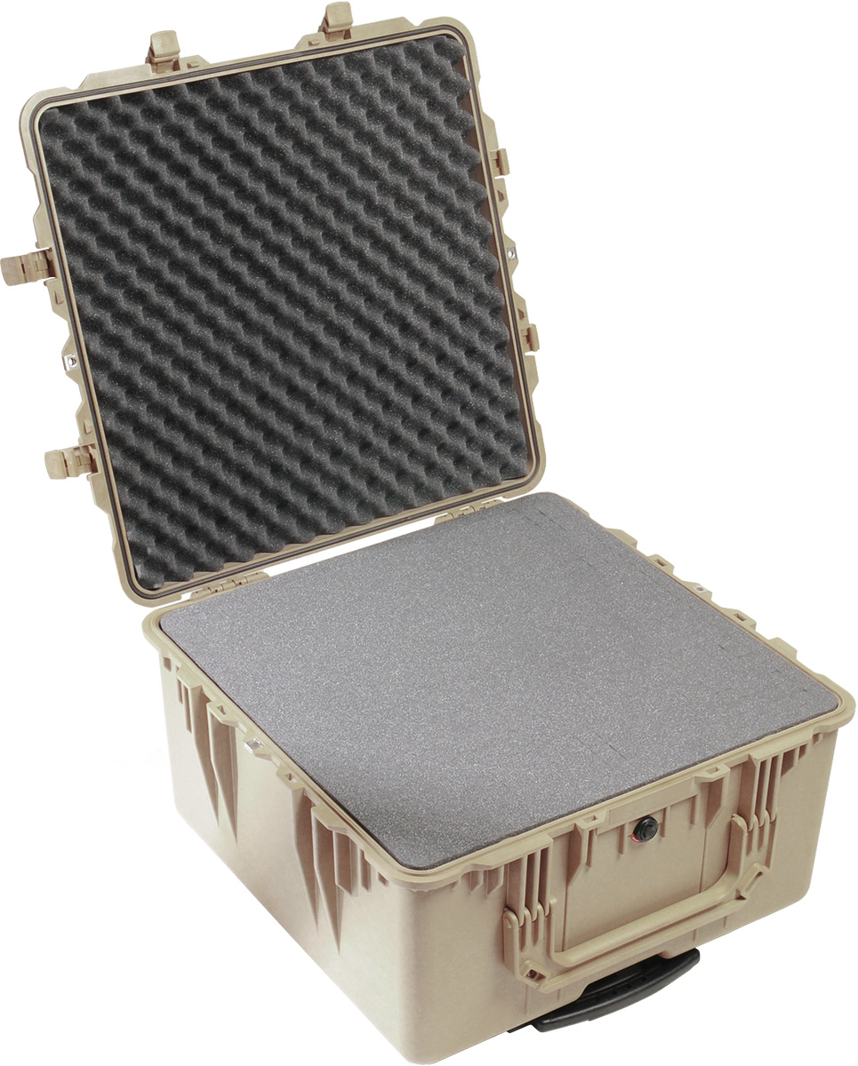 pelican 1640 protector tan foam computer case