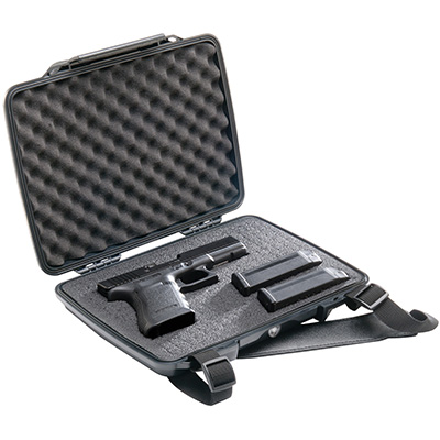 pelican p1075 hard pistol gun waterproof case