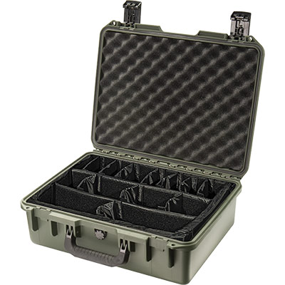 pelican im2400 green padded divider case