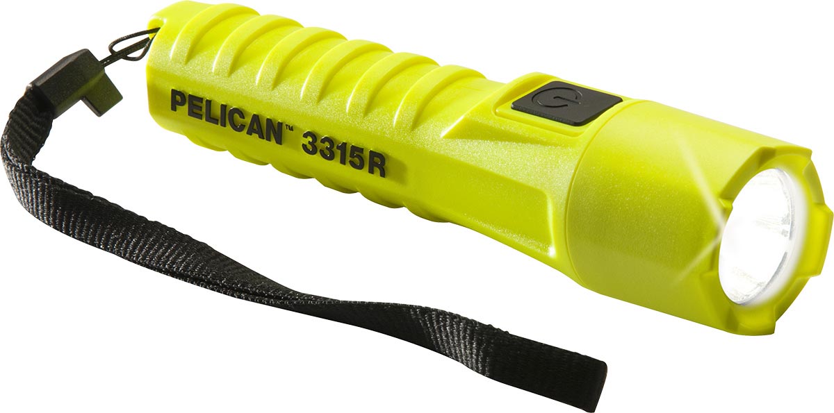 Yellow Pelican 3315 LED Flashlight.