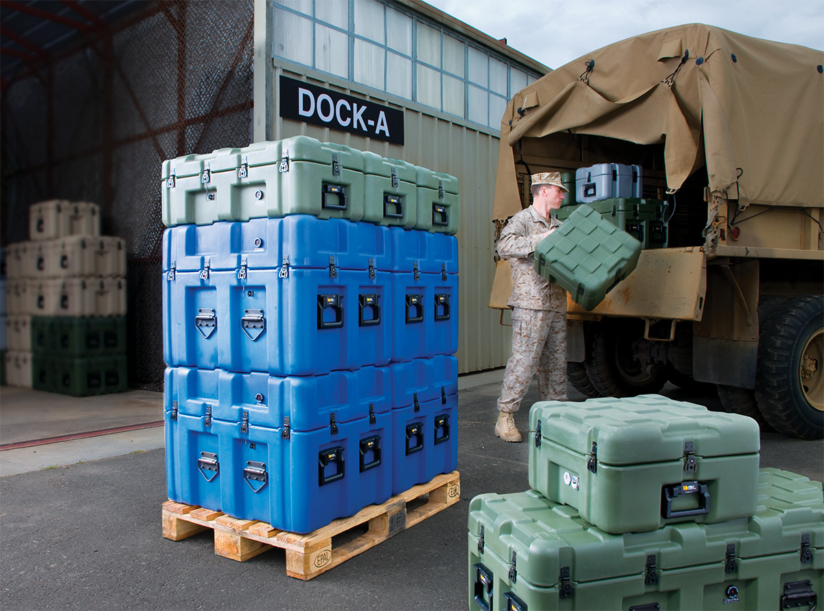pelican peli products isp military transport shipping cases