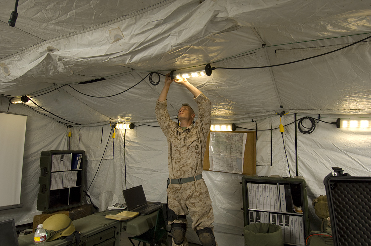 pelican 9500 military tent base led overhead lights