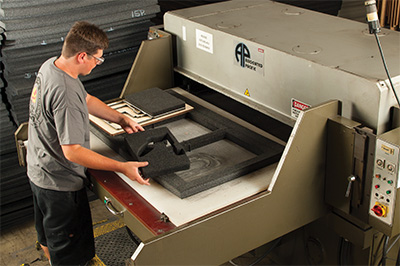 pelican custom case foam die cutting