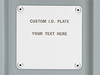 Pelican custom id plate label